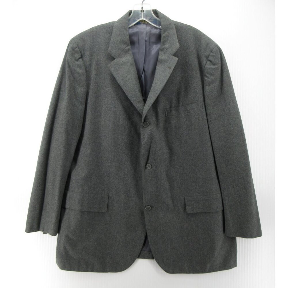 VINTAGE Brooks Brothers Sport Coat 46 Long Makers Blazer Wool Flannel